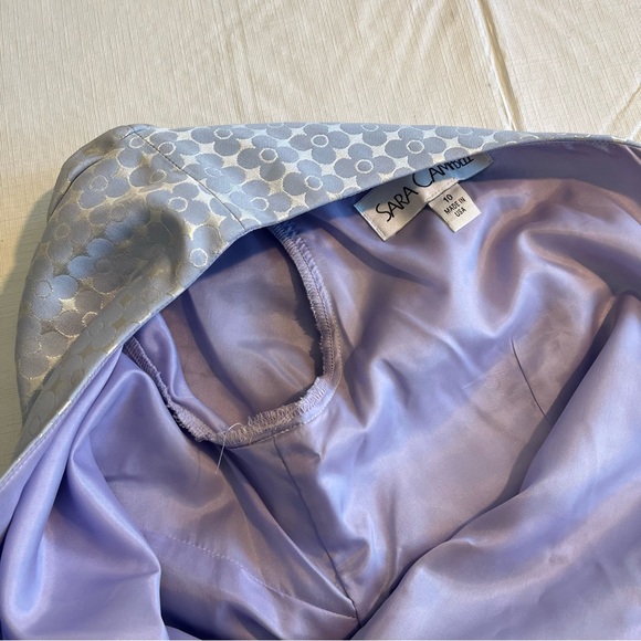 Sara Campbell Retro Style Floral Shimmery Sheath Dress Pastel Color (F1) - Picture 10 of 15